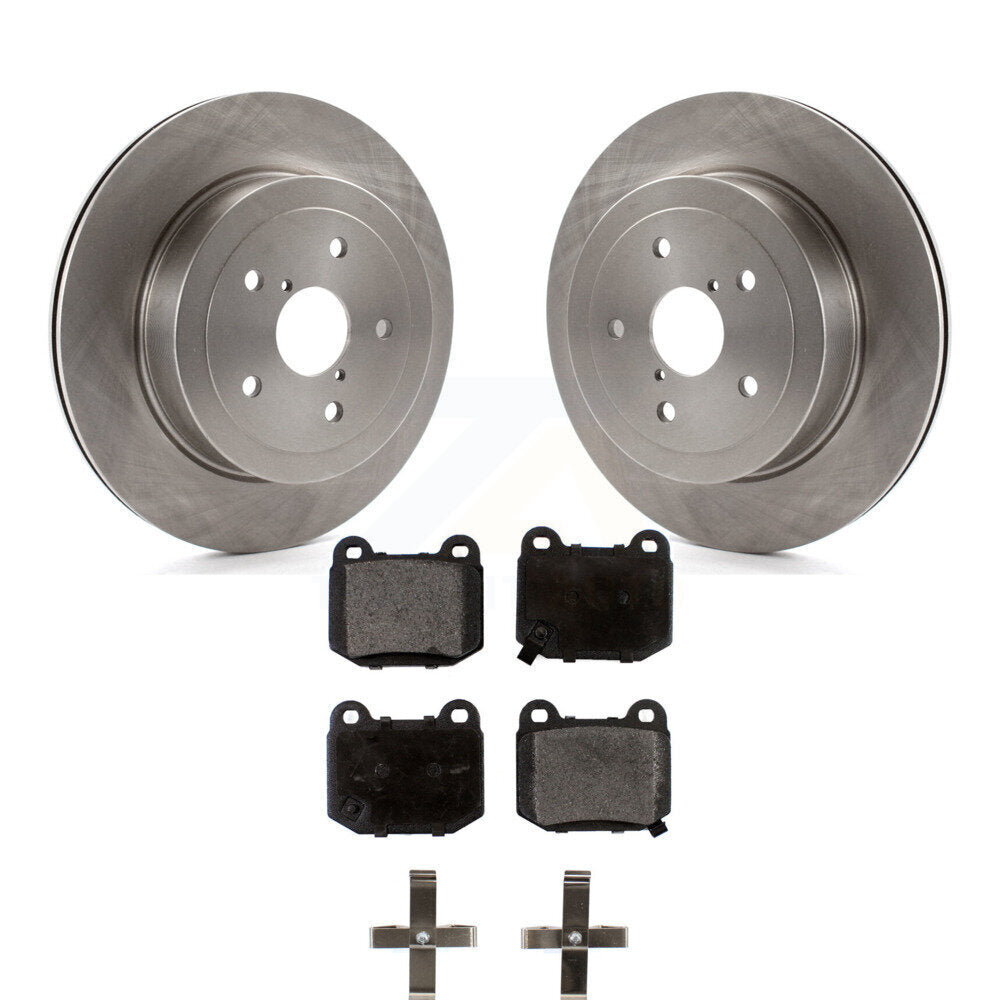 Rear Disc Brake Rotors and Ceramic Pads Kit P176