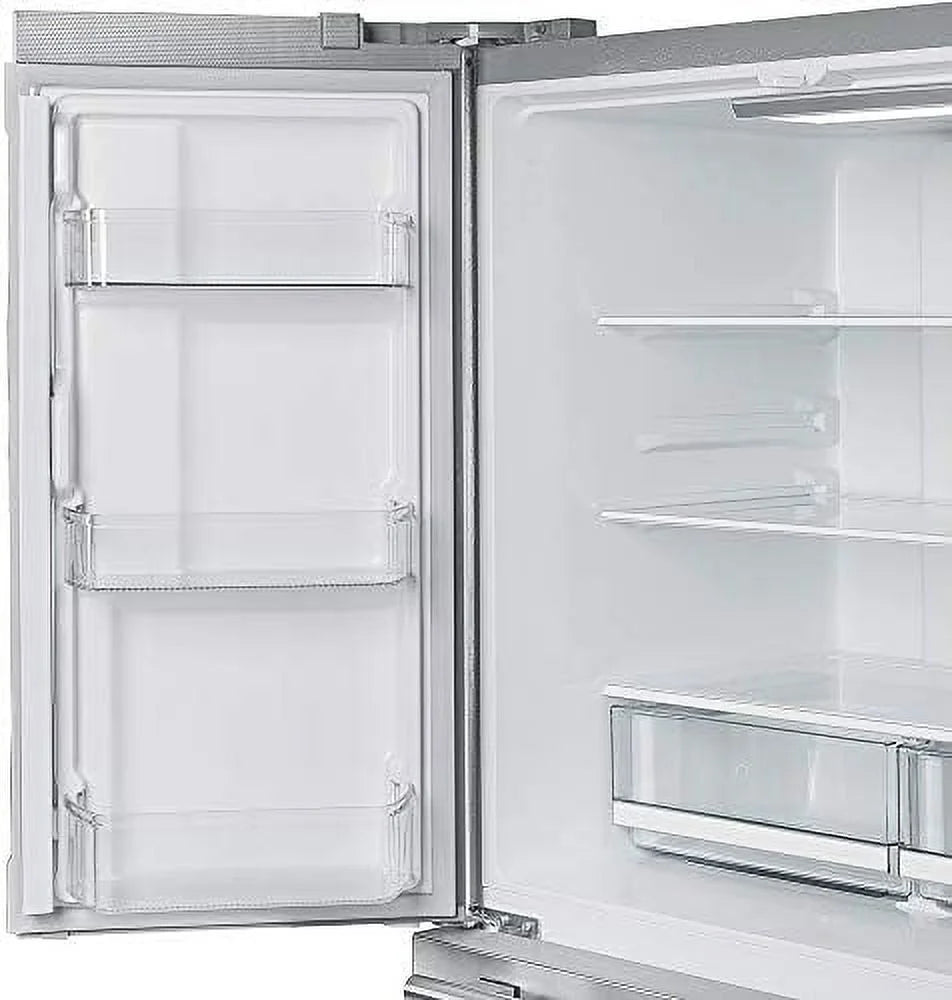 36" Side by Side Stainless Steel Refrigerator with Ice Maker E11292