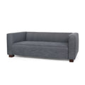 Charcoal Fabric Upholstered Loveseat V499025