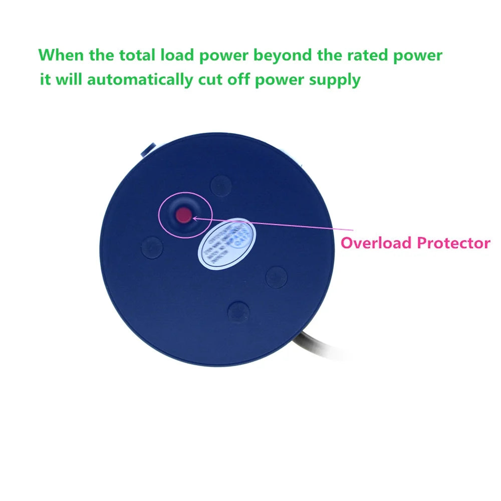 Multi Plug Charging Tower Surge Protector 8 AC Outlets 4 USB Port Power Strip Tower Extension Cord 3 Meters M24349