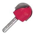 Industrial Carbide Round Nose Bit 1in Dia x 3/4in Height x 1/2in Radius x 1/4in Shank N402838