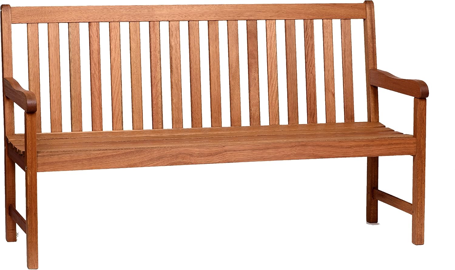 Light Brown Eucalyptus Wood Patio Bench V9290