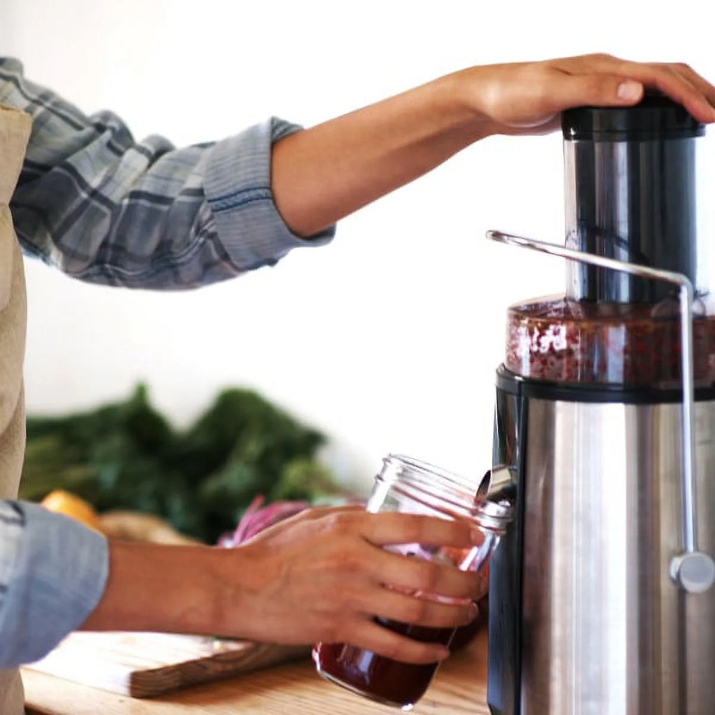 Silver Dual-Speed Centrifugal Juicer H7661