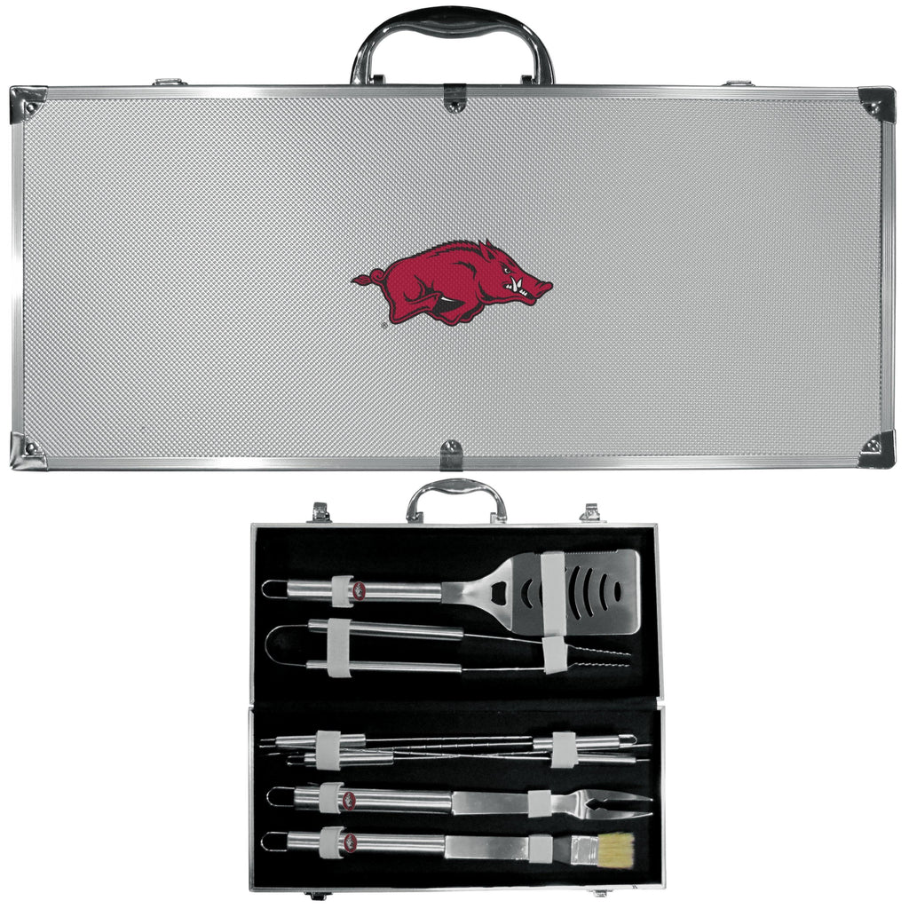 8 PC Stainless Steel BBQ Set with Metal Case M9794