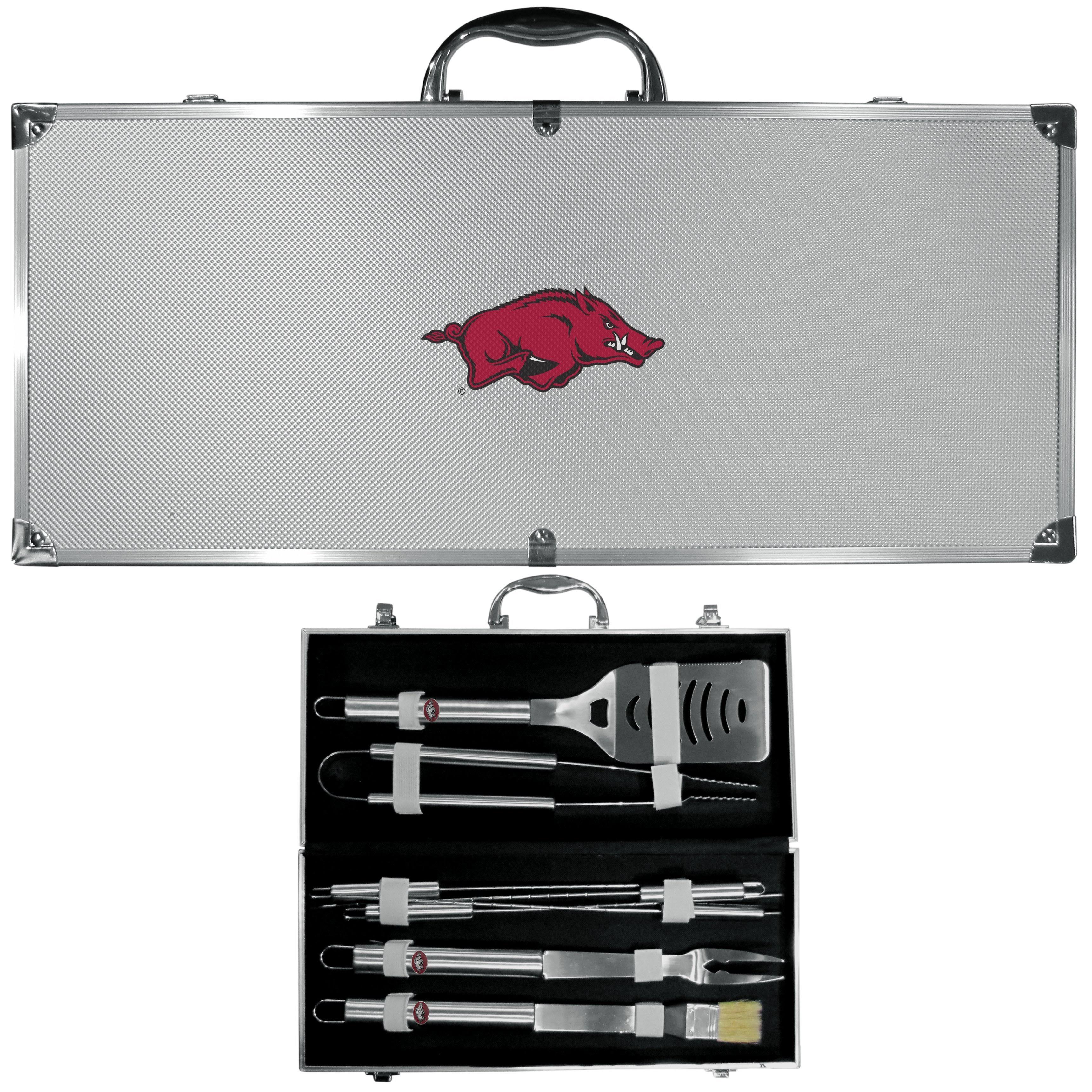 8 PC Stainless Steel BBQ Set with Metal Case M9794