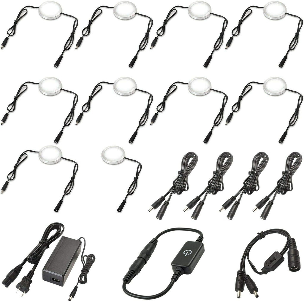 Under Cabinet LED Lighting Kit, 12 Lights, Warm White B772317