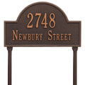 Arch Marker - Standard Lawn - Two Line in Oil Rubbed Bronze X337