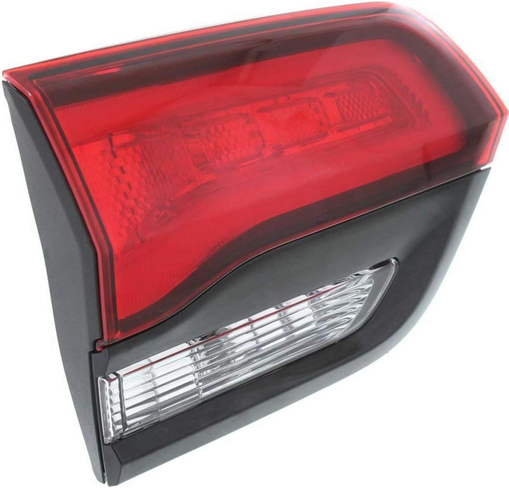 Tail Light Inner Passenger Side with Bulbs Black Housing E7605