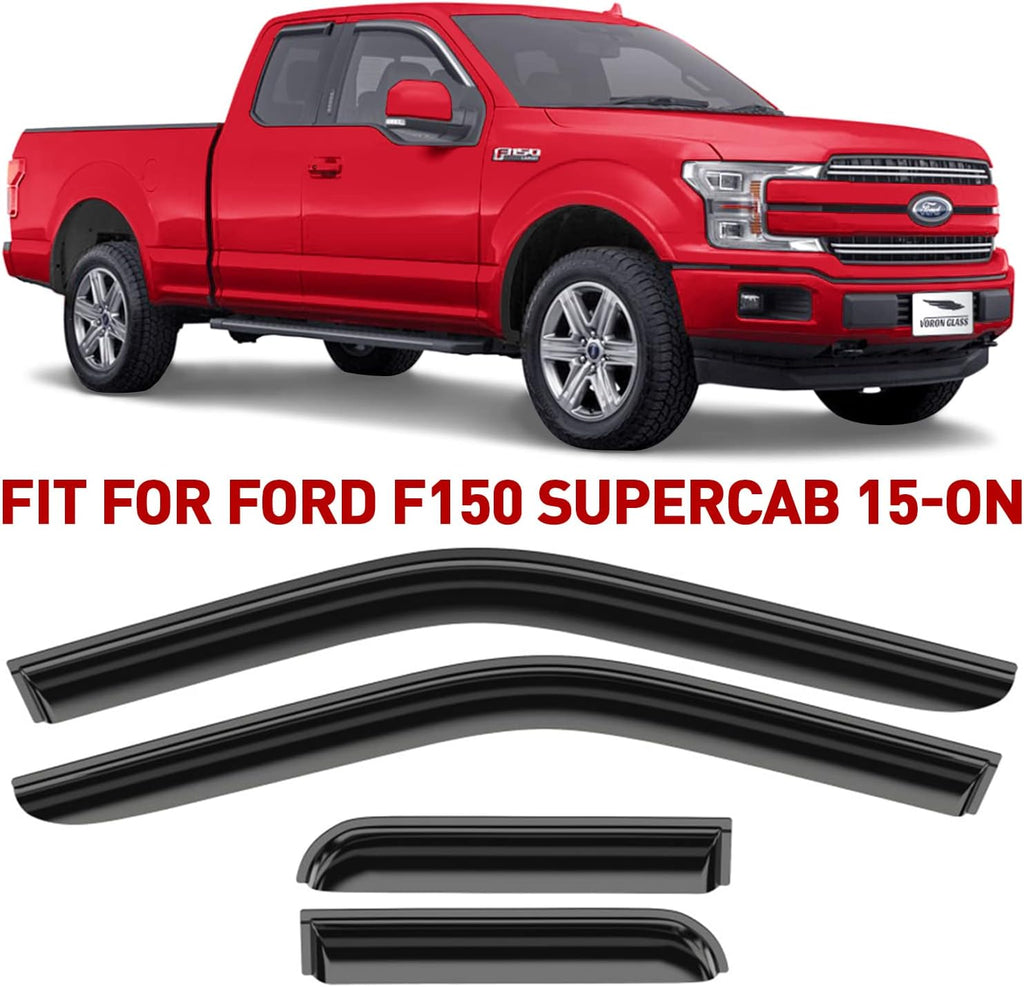 4 Pieces In-Channel Rain Guards for Trucks N8737