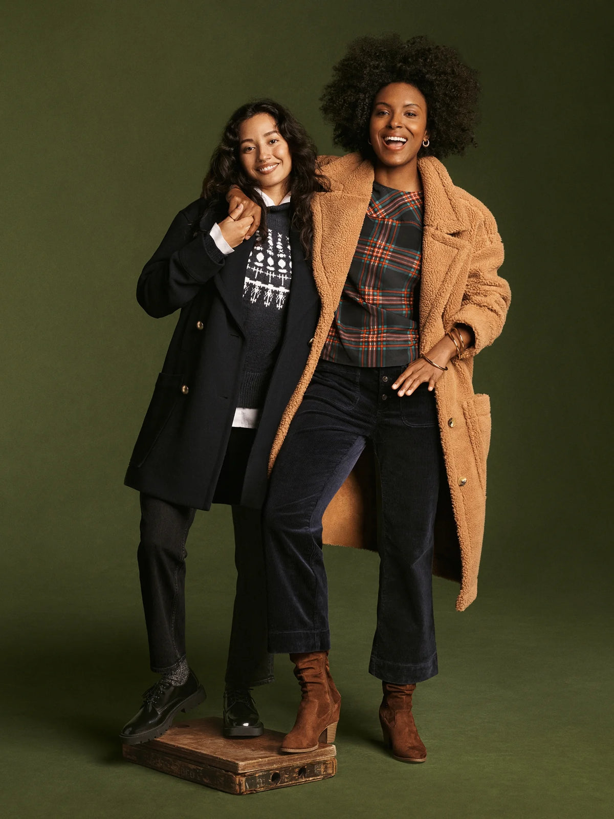 Wool-Blend Peacoat with Patch Pockets Q350