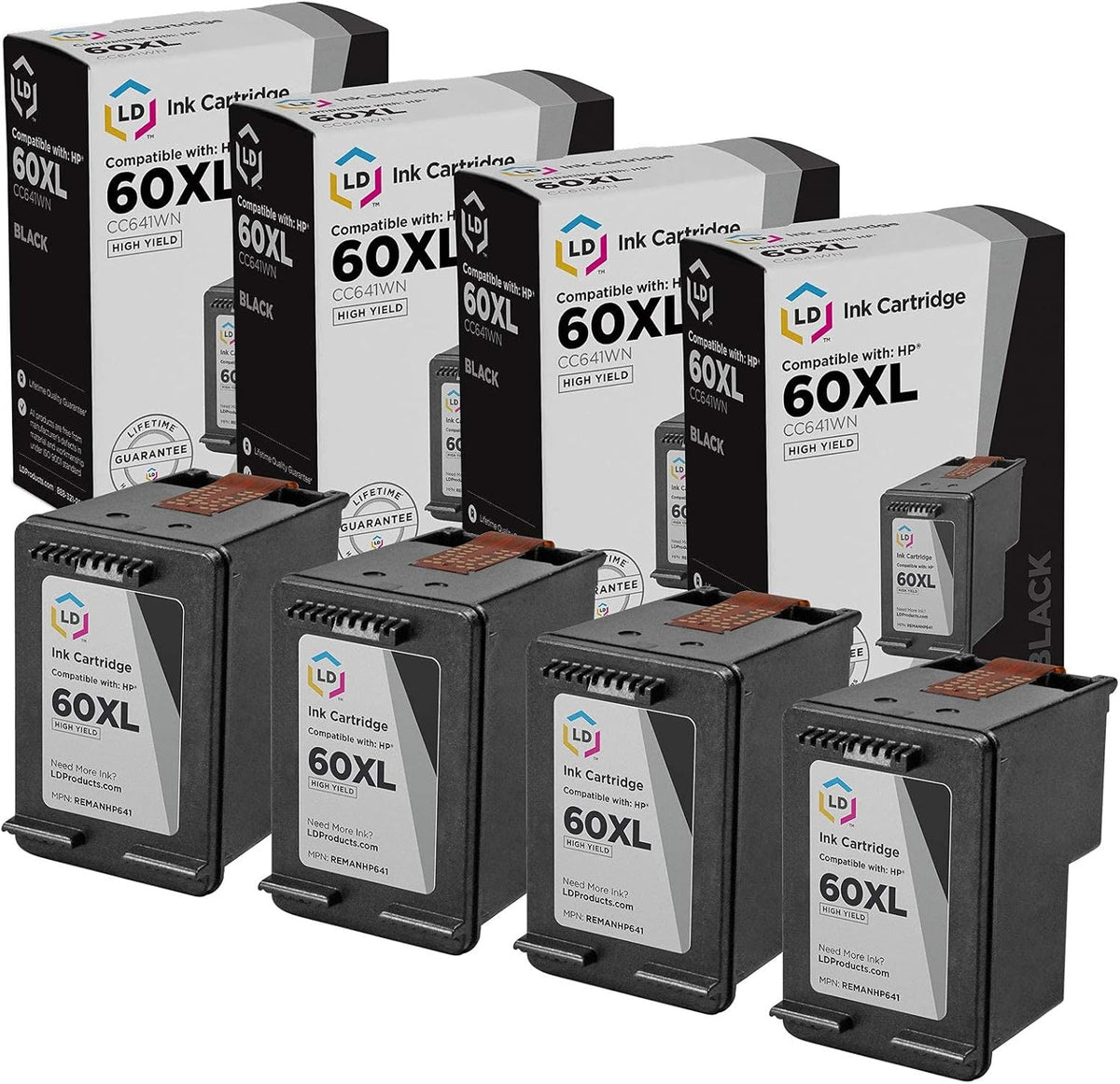 Black 4-Pack Ink Cartridge W227
