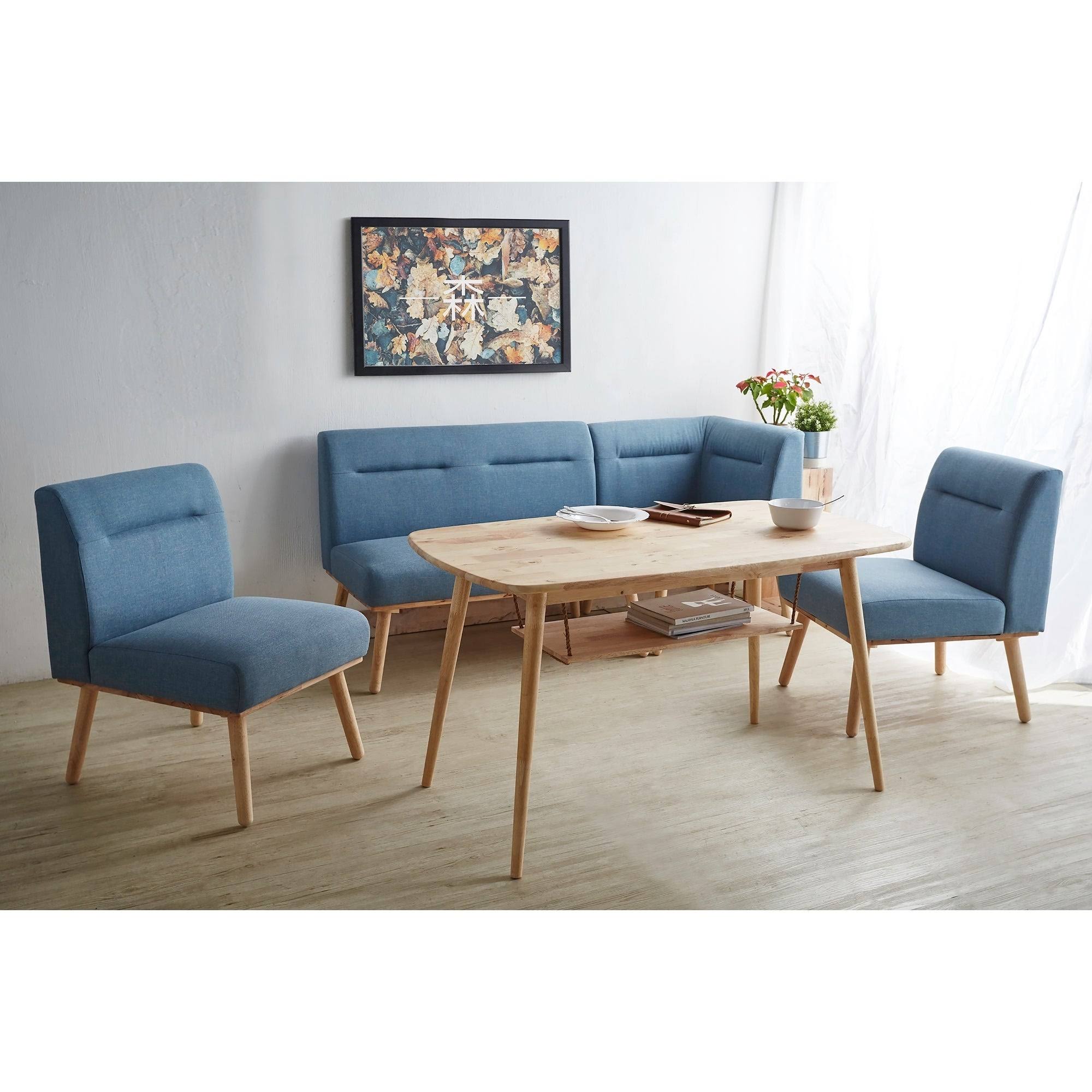 Mid Century All Wood Sectional 1 Seater Sofa Z63618