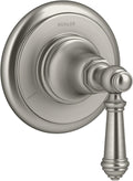 Transfer valve trim with lever handle, Vibrant Brushed Nickel V994319