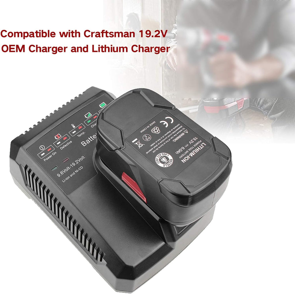 2 Packs 6.0Ah 19.2V Lithium-ion Battery H57412