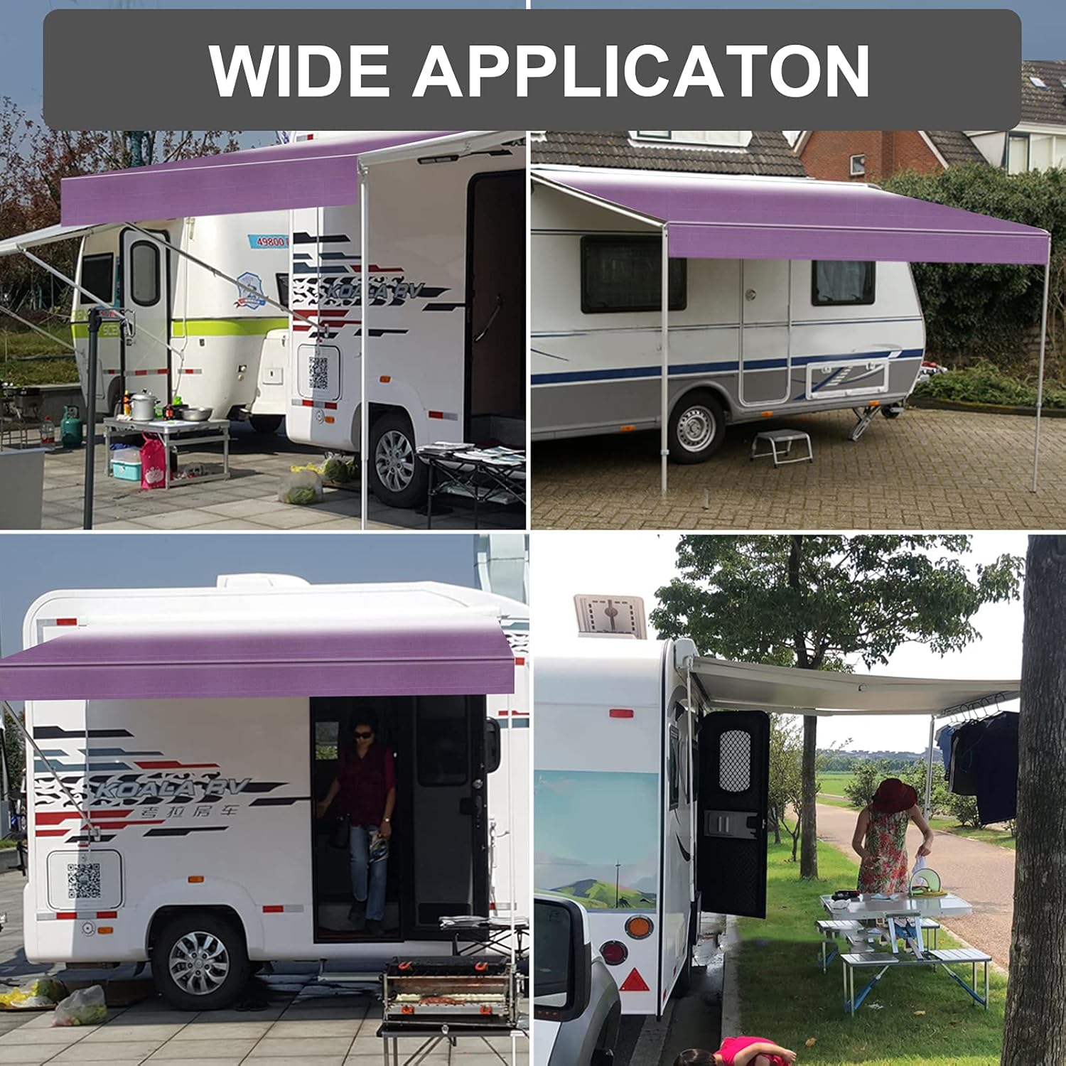 Waterproof Vinyl RV Awning Fabric Replacement - 18' U84800