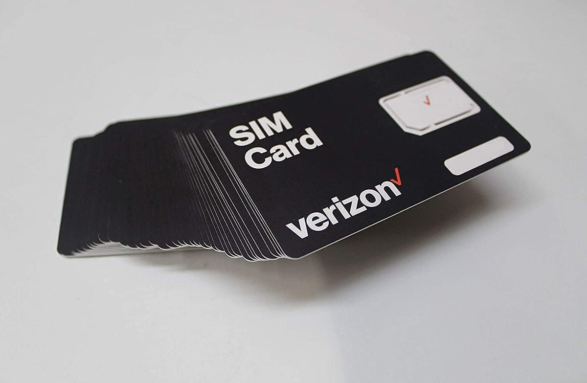 100 Pack 4G LTE SIM Cards Triple Cut All 3 Sizes Nano/Micro/Standard with 10 Simkeys I159