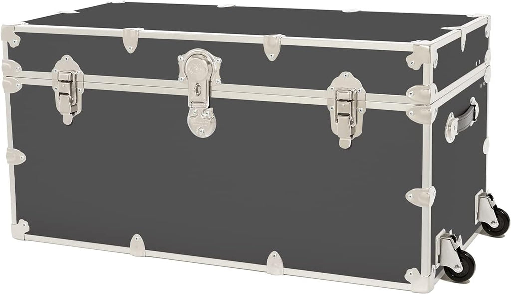 Black Dorm Armor Trunk with Removable Wheels V4342