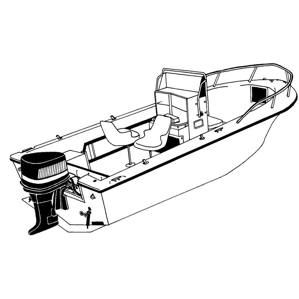 Grey Boat Cover for 19.5 V-Hull Center Console Fishing Boat Y336667