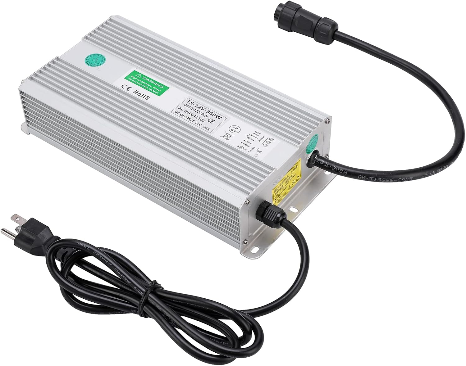 300W LED Underwater Fishing Light with Remote Brightness Adjustment O85475