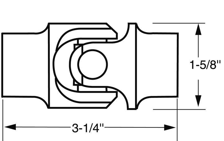 Single Steering Universal Joint T649274