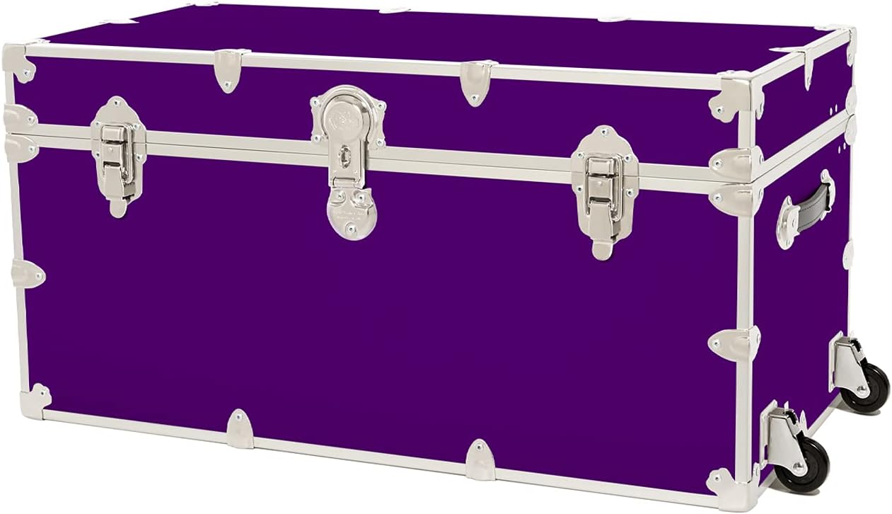 Black Dorm Armor Trunk with Removable Wheels V4342