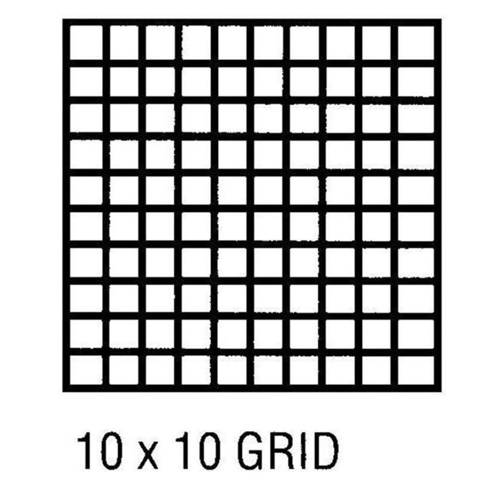 24 x 36 Vellum 10-Sheet Pack 10x10 Grid E884
