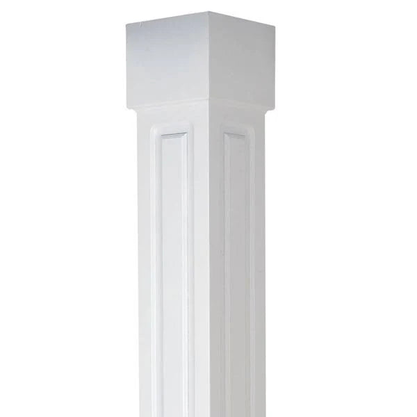 8x22W x 12&H Raised Panel Column with Standard Capital & Base W16743