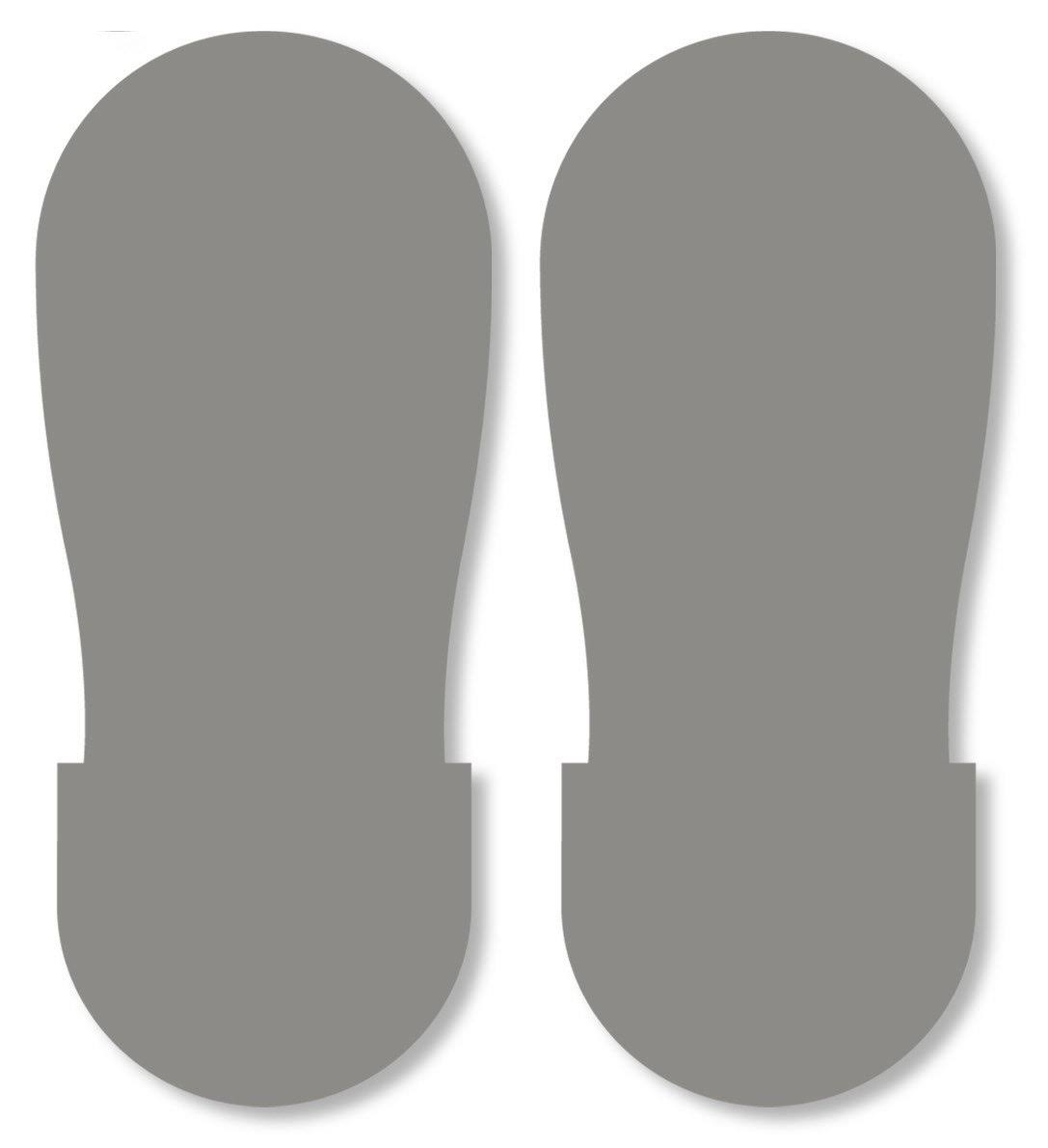 Gray Big Footprint; Pack of 50 A548859