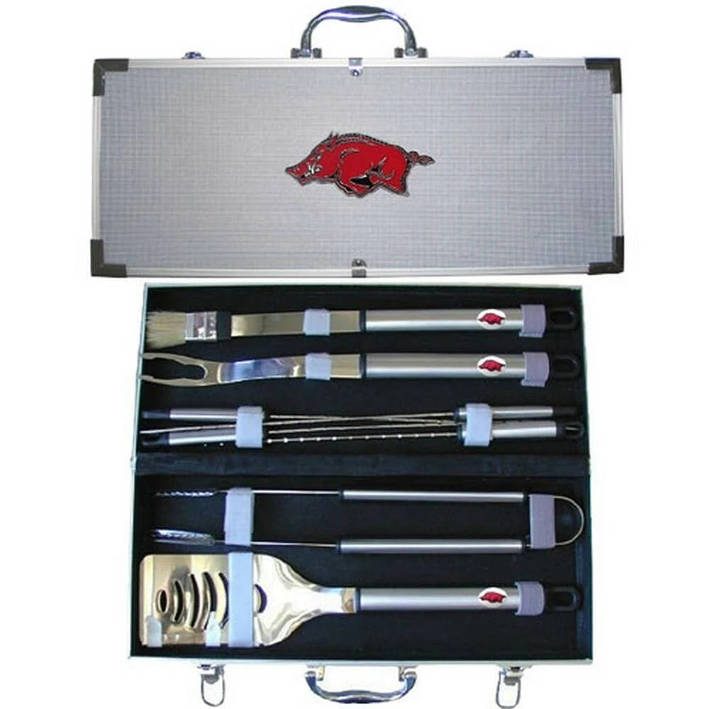 8 PC Stainless Steel BBQ Set with Metal Case M9794