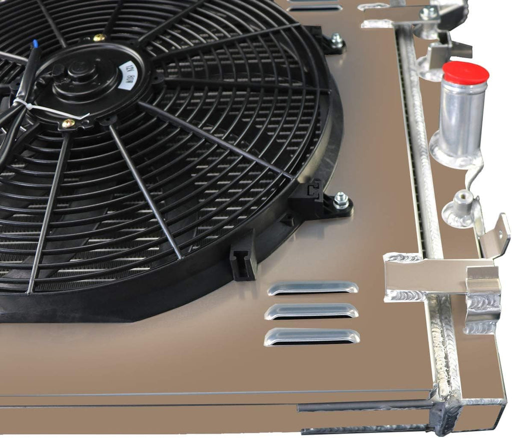 2 Row All Aluminum Radiator with Shroud Fan and Relay U702927