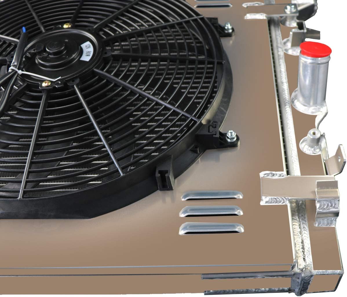 2 Row All Aluminum Radiator with Shroud Fan and Relay U702927