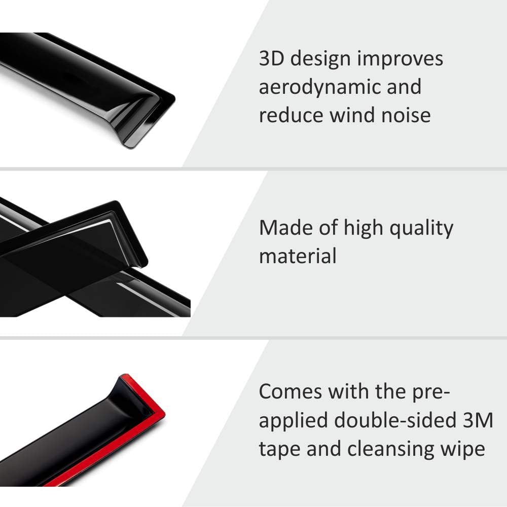 4 Pieces Rain Guards for Jeep Renegade K86370