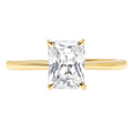 14K Yellow Gold Solitaire Engagement Ring size 8 N3021
