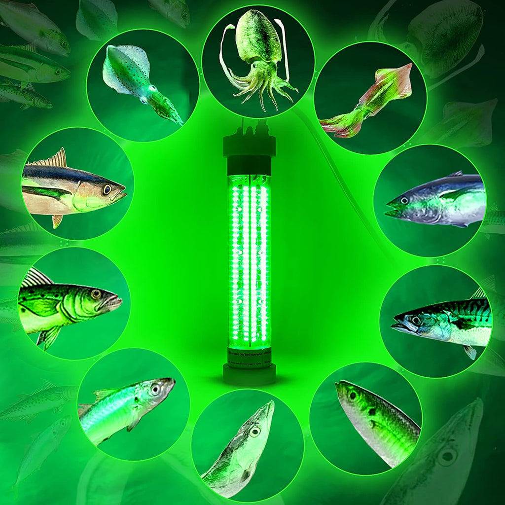 300W LED Underwater Fishing Light with Remote Brightness Adjustment O85475