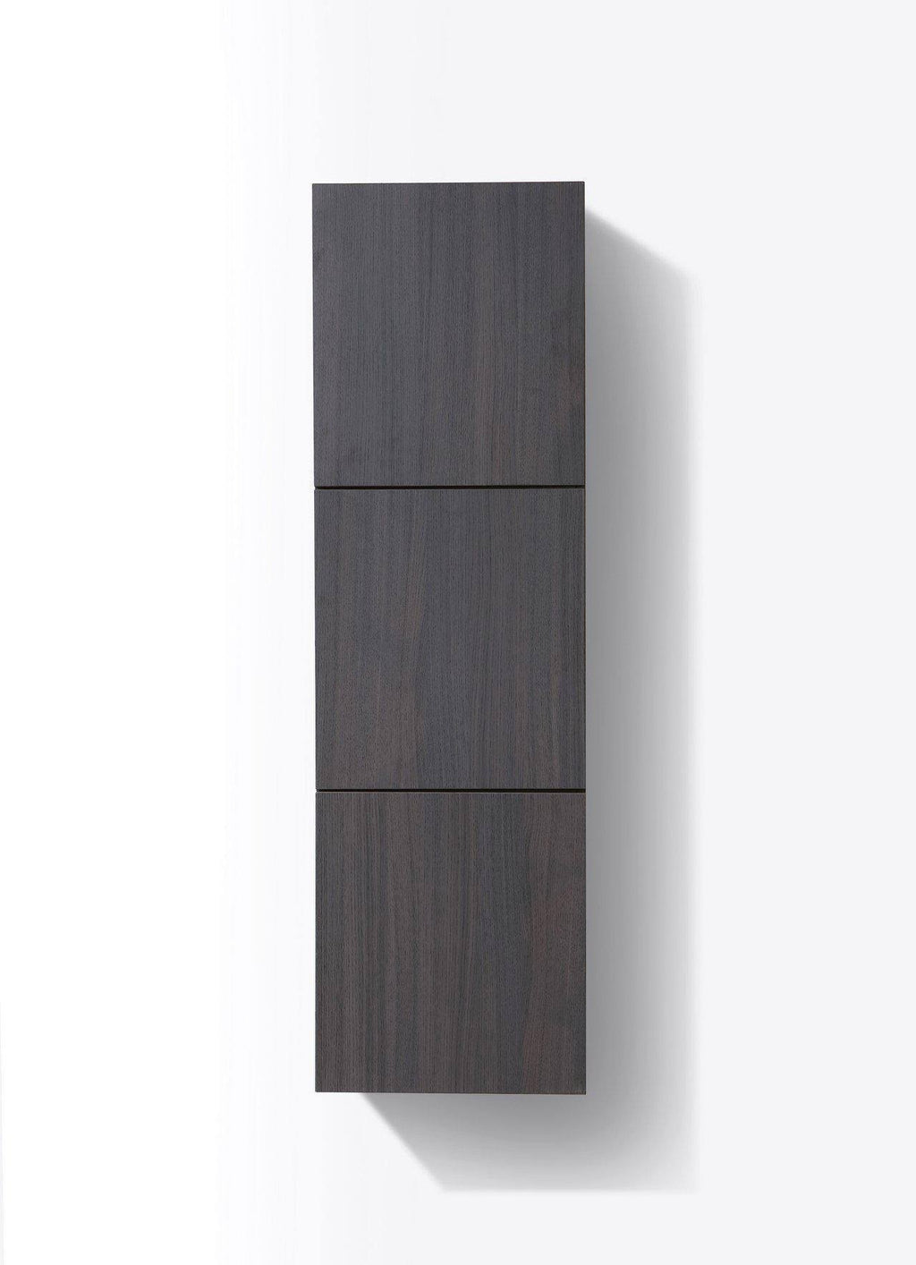 High Gloss Gray Oak Linen Side Cabinet with Three Doors E572679