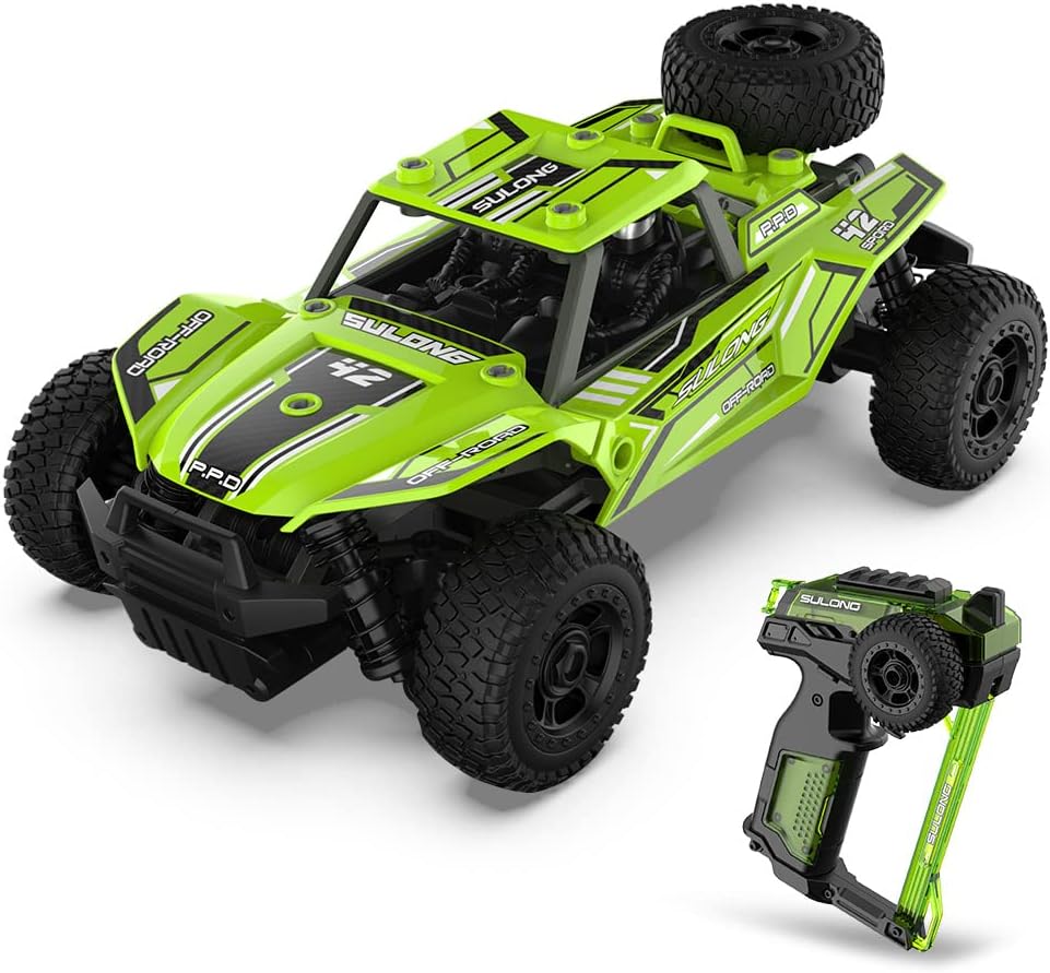 1:18 Scale 2.4GHz 4WD Remote Control Car with 2 Batteries Pack of 2 G657642