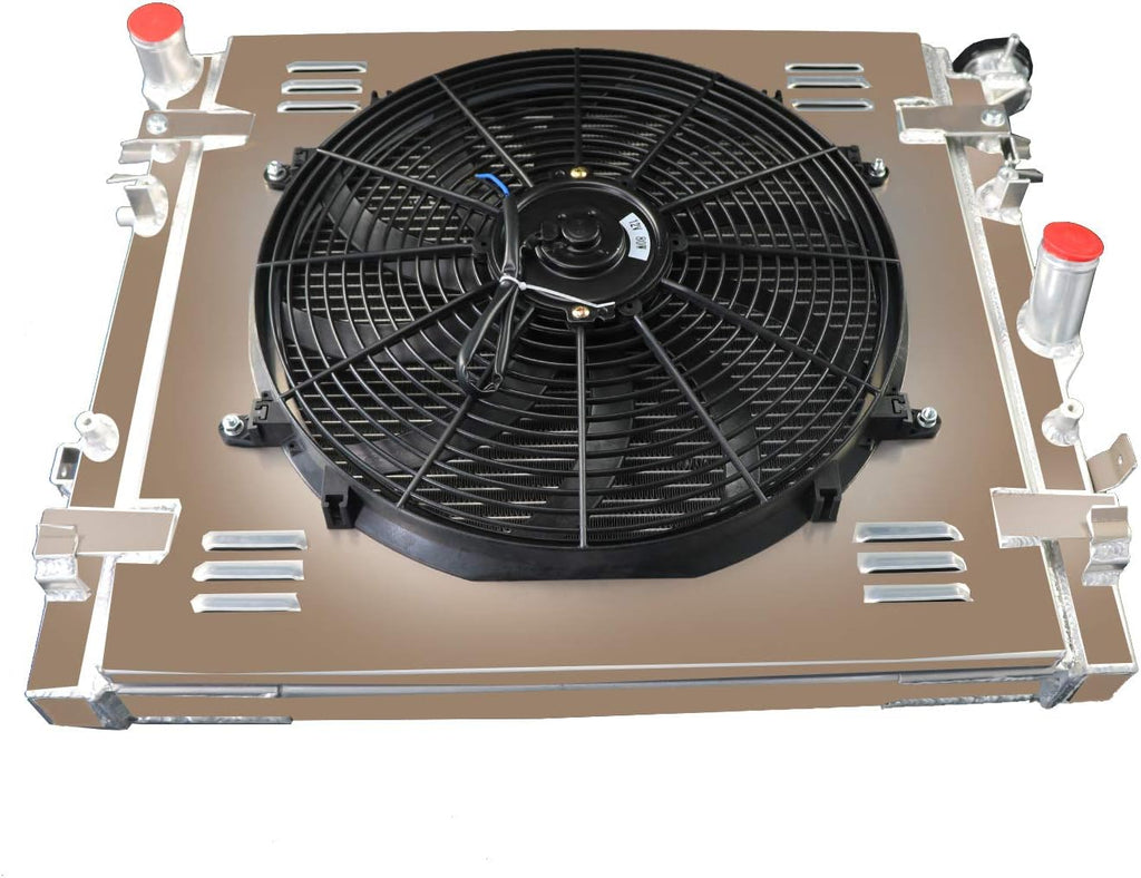 2 Row All Aluminum Radiator with Shroud Fan and Relay U702927