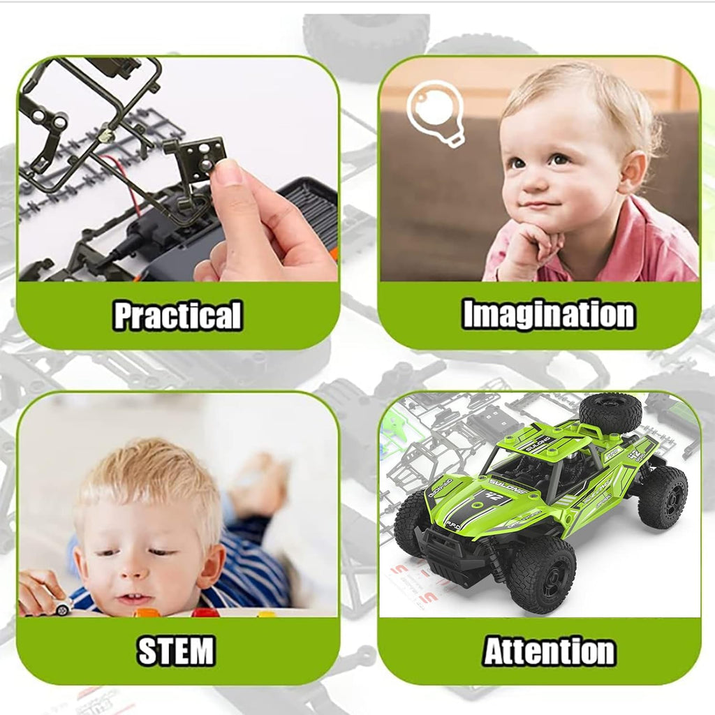1:18 Scale 2.4GHz 4WD Remote Control Car with 2 Batteries Pack of 2 G657642