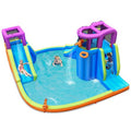 6 in 1 Inflatable Dual Slide Water Park Climbing Bouncer D569989