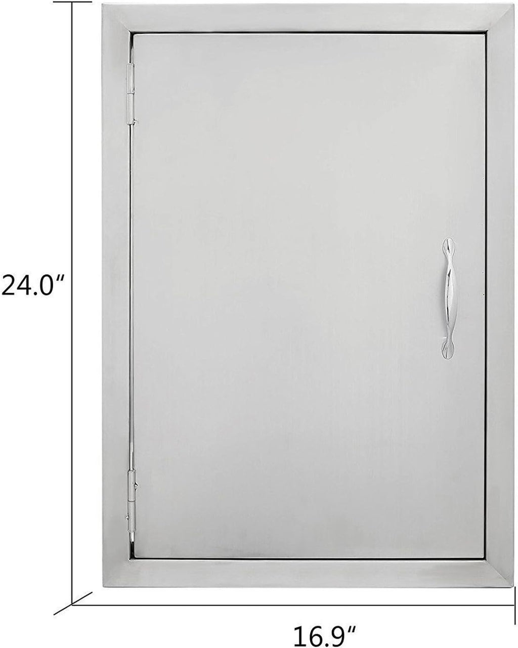 17 Wx24 H Stainless Steel Single Vertical Door C4151