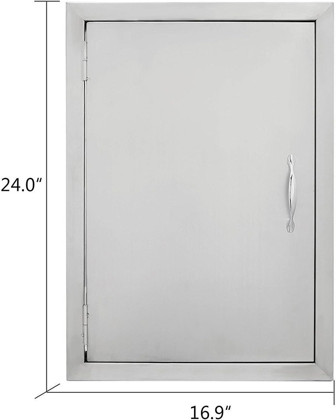17 Wx24 H Stainless Steel Single Vertical Door C4151