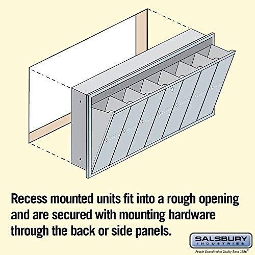 Aluminum Vertical Mailbox 7 Doors H34733
