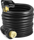 50 Amp Generator Power Cord 30FT STW 6/3 + 8/1 AWG Heavy Duty RV Power Adapter Cable Z583570