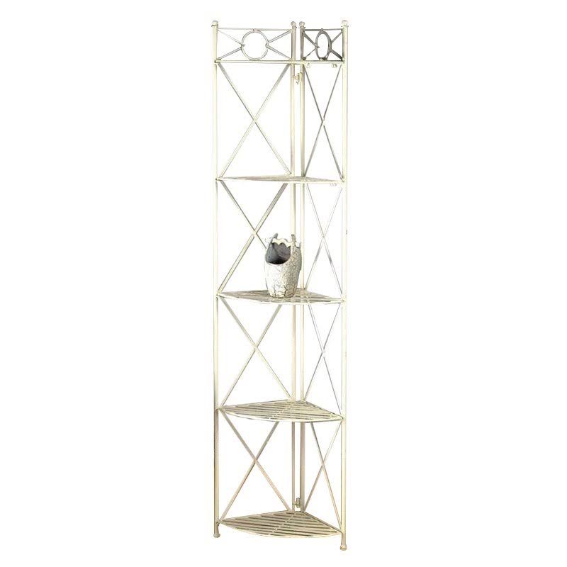 Iron 5-Tier Corner Shelf Y536650