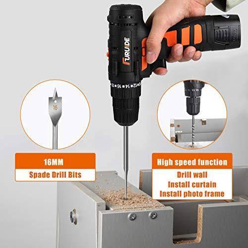 16.8V Cordless Drill with 91 Piece Tool Set and Plastic Toolbox Y426724
