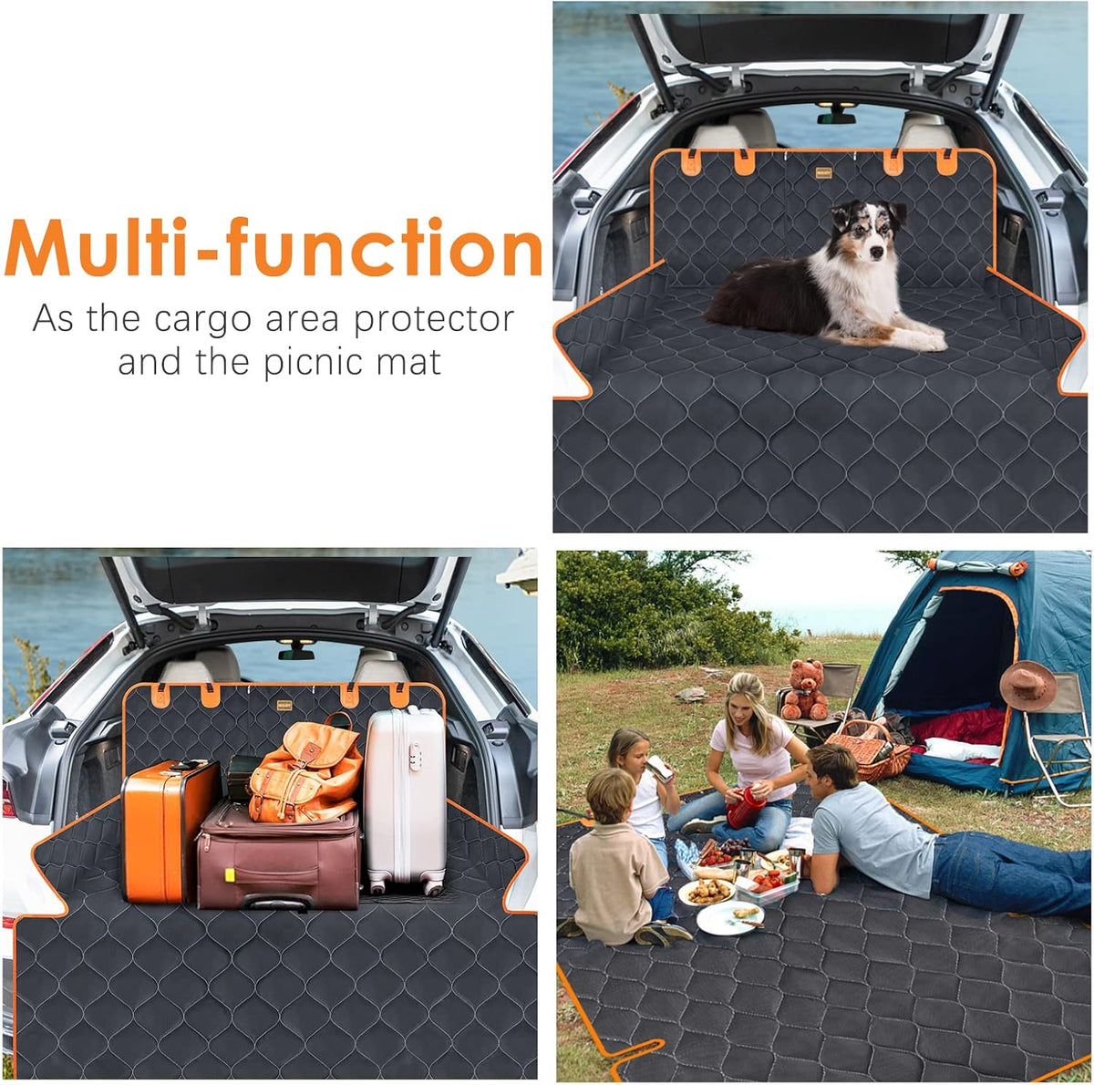 Cargo Liner for SUV with Bumper Flap Protector ( 90 L x 55 W) O304