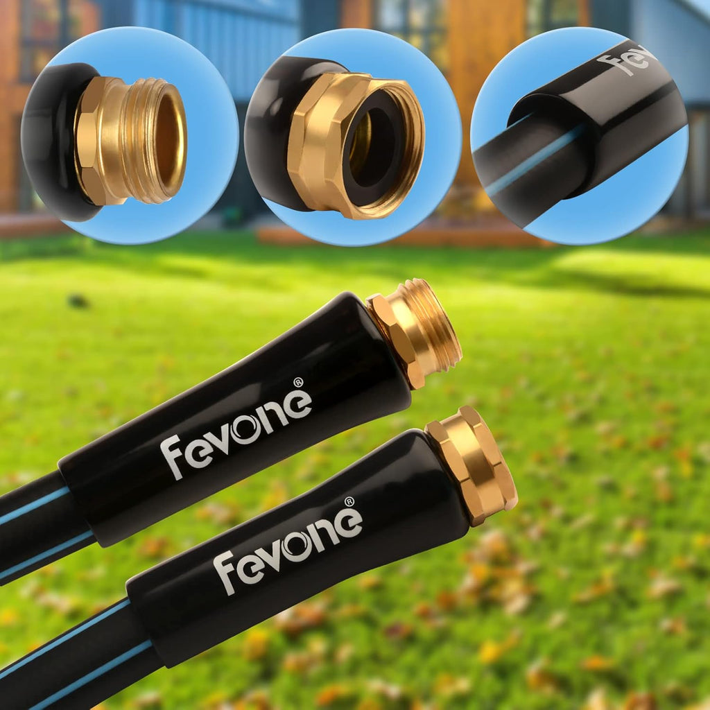 100 ft Heavy Duty Hybrid Garden Hose with 3/4 Brass Fittings G1622