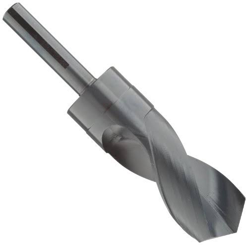 Reduced Shank Drill Bit, 1 17/64 in, 118 , High Speed Steel, Black Oxide X846
