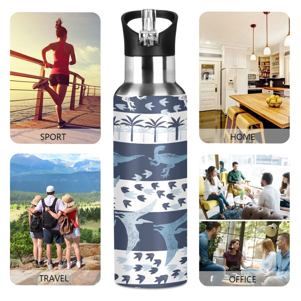Stainless Steel Insulated Water Bottle with Straw Lid X470736