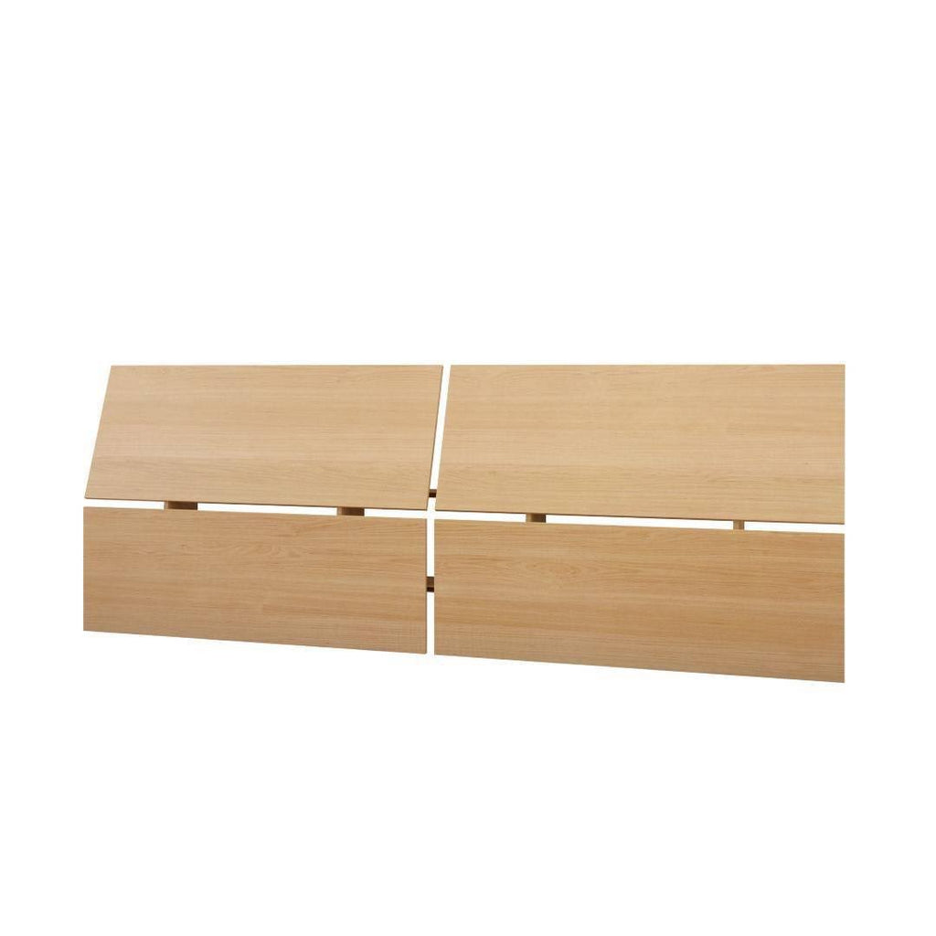 3 Piece Queen Size Bedroom Set, Natural Maple & Black W35859